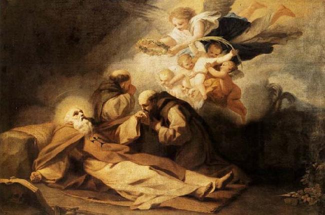 The Death of St Anthony the Hermit, Antonio Viladomat y Manalt